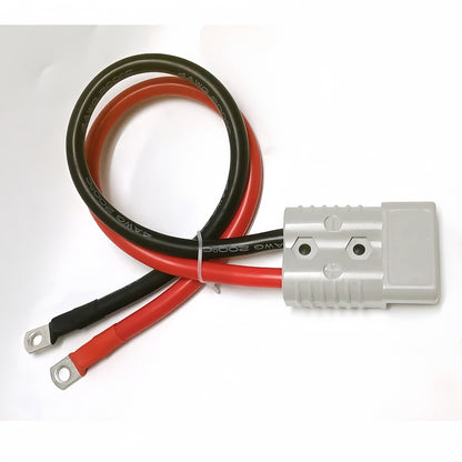 1 x 175amp Anderson Style Plug With 80cm 4AWG Cable with Eye Terminals 175 Amp