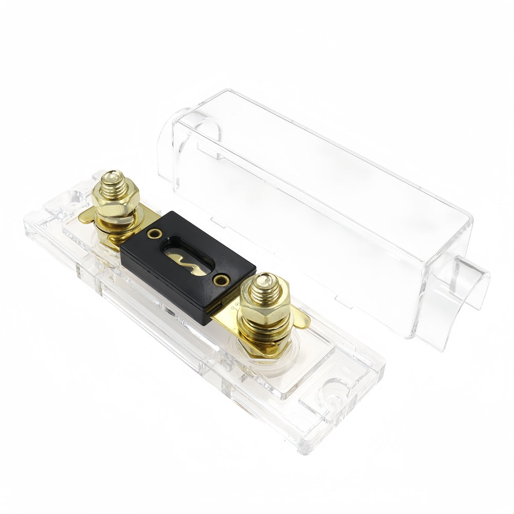 ANL Inline Fuse Holder with Bolt On 80 Amp Fuse Supplied (80A) Clear Base Cover