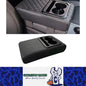 Car Armrest Box Cushion Car Center Console PU Armrest Cushion With 2 Cup Holder