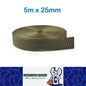5m x 25mm ArmyGreen Nylon Webbing Strap Safety Belt Knapsack Bag Leash DIY
