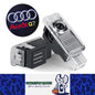 2 x Audi LED Car Door Light Welcome Light Laser Projector Lamp with Audi Q7 logo