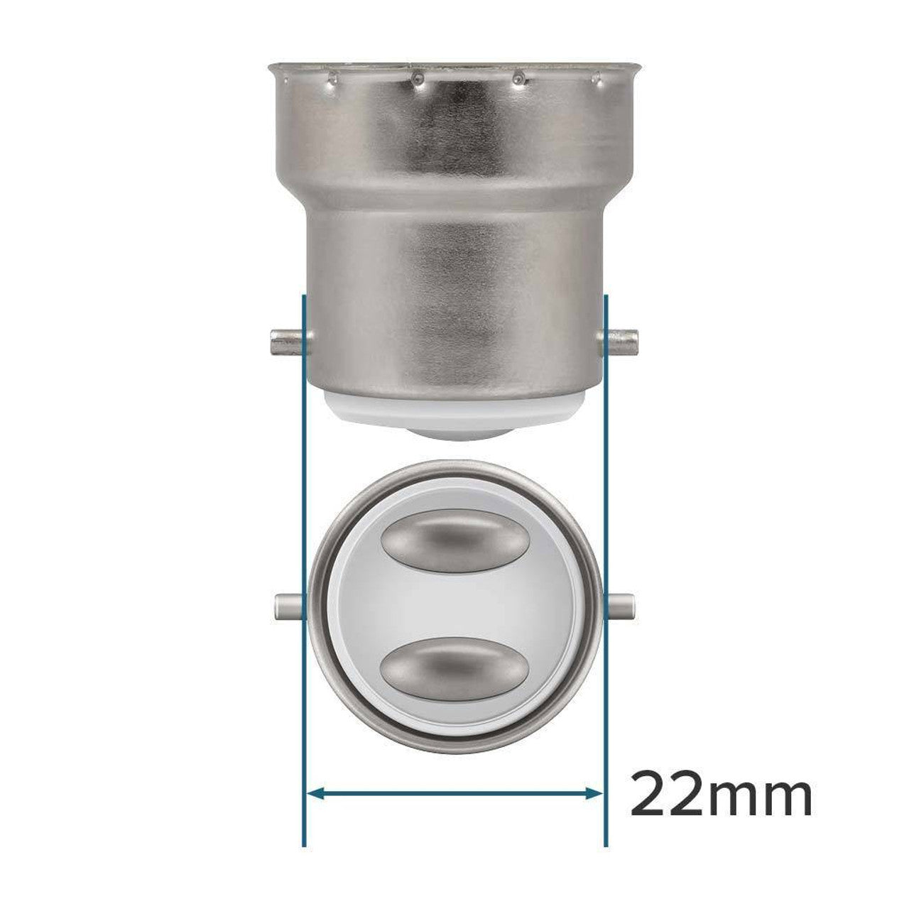 Blue 12V B22 1W LED Bubble Globe Frosted Lens LED Bulb ideal for sign