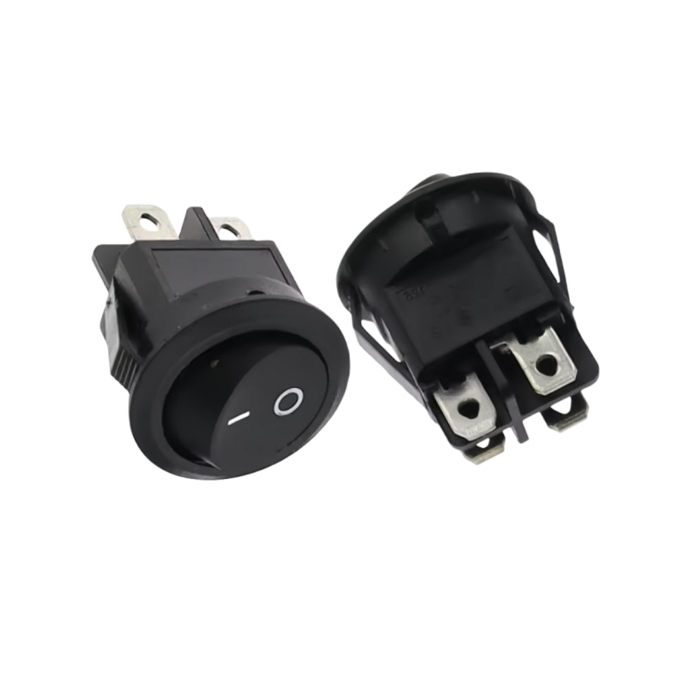 10 x Round Rocker Switch Car Boat Dashboard 4 Pin ON/OFF Switch Black Button