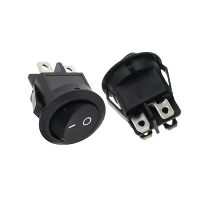10 x Round Rocker Switch Car Boat Dashboard 4 Pin ON/OFF Switch Black Button