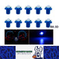 10 x Blue T5 Cap B8.3D COB LED Instrument Light Twist and Lock LED Dash Light