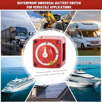 300A Dual Circuit Plus Battery Disconnect Switch 2 Position On/Off/C Car Marine
