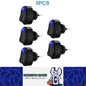 5 x Blue LED Oval Rocker Switch 12V 30A 3 PIN ON/OFF Switch for Car Marine Boat