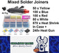1200pcs Mixed Heat Shrink Solder Sleeve Wire Connectors with Heat Gun