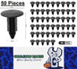 50Pcs Plastic Auto Button Clip Auto Fastener 8mm Hole Car Clips Plastic Rivet