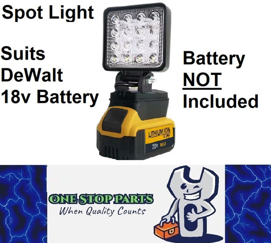Spot light with on/off switch for Dewalt 18v Battery Super Bright Spot Light 1pc
