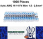 1000 x Blue Waterproof Heat shrink Wire Connectors Solder Insulated Join 1000pcs