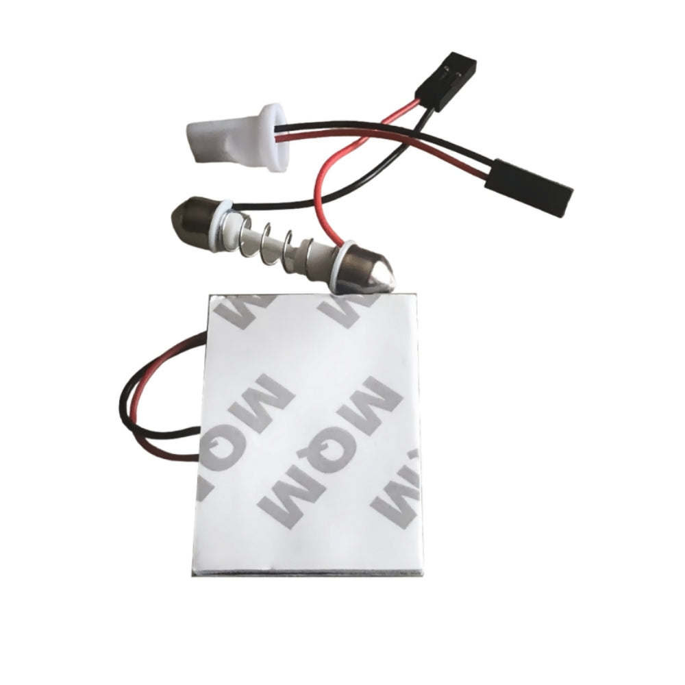 2 x Car LED Interior Reading Lamp Dome Light Adhesive Back with T10 Festoon Base