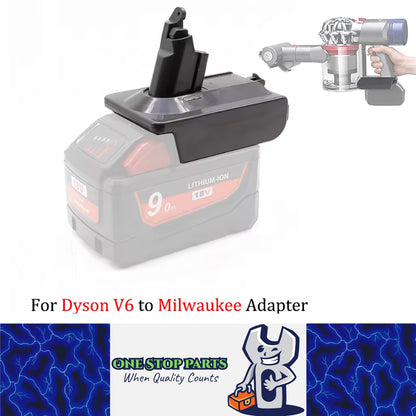 Battery Adapter for Milwauke 18V Battery work for Dyson V6 Series Vacuum Cleaner