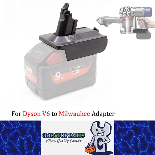 Battery Adapter for Milwauke 18V Battery work for Dyson V6 Series Vacuum Cleaner