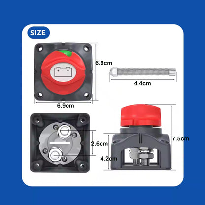 300A Battery Disconnect Switch 12V-48V RV Car Boat Marine Battery Cut Off Switch