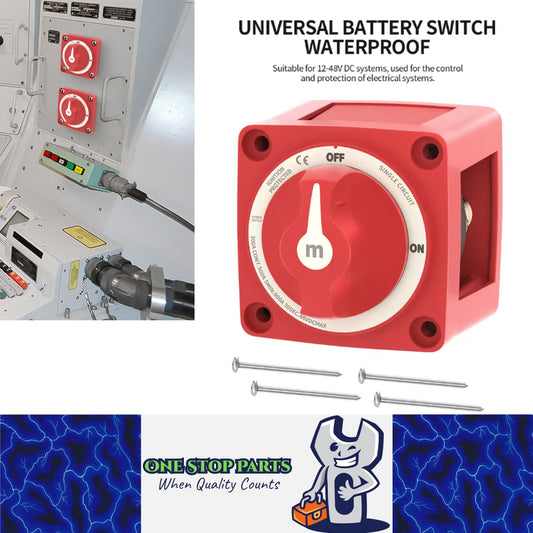 300A Battery Disconnect Switch 2 Position On/Off 12-48V Car Boat Marine Switch