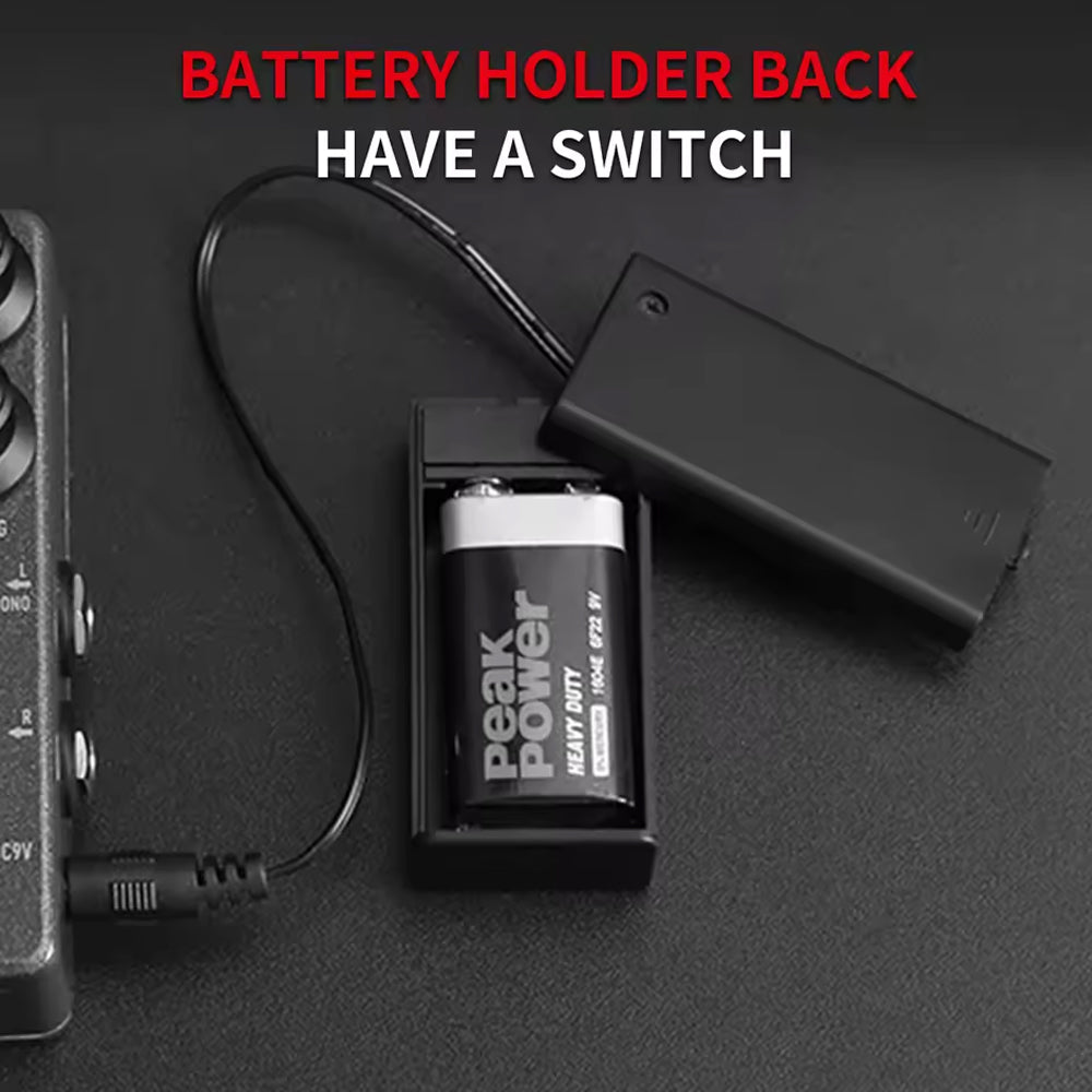 3pcs 9V Battery Holder 9 Volt Battery Box Case with On/Off Switch Cover and Wire