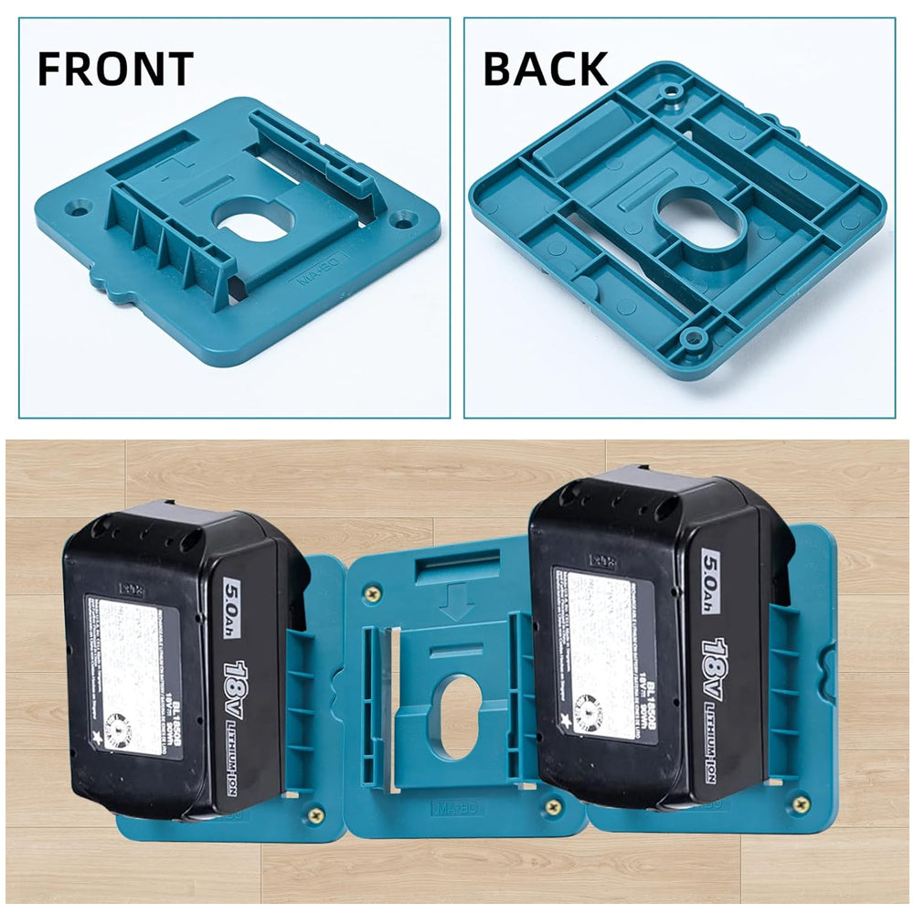 10 x Battery Holders Wall Mount Battery Storage Dock for Makita 18V Battery