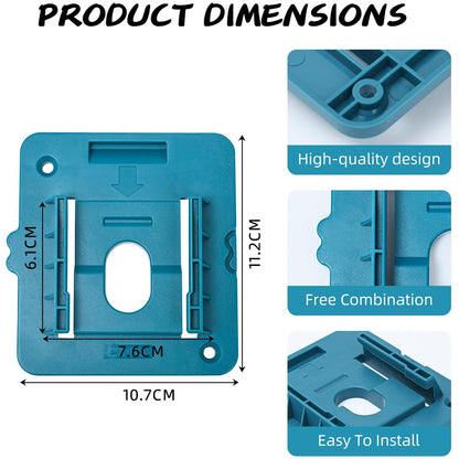 10 x Battery Holders Wall Mount Battery Storage Dock for Makita 18V Battery