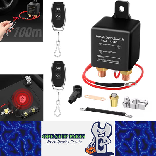 Battery Remote Control Switch 12V 250A Disconnect Switch Battery Kill Switch