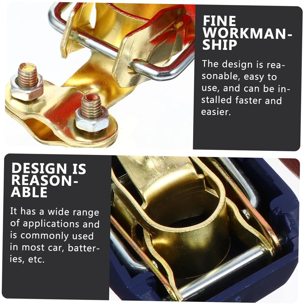 1 Pair Battery Terminal Connectors Quick Release Battery Clamps Top Post Clips