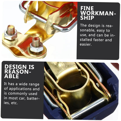 1 Pair Battery Terminal Connectors Quick Release Battery Clamps Top Post Clips
