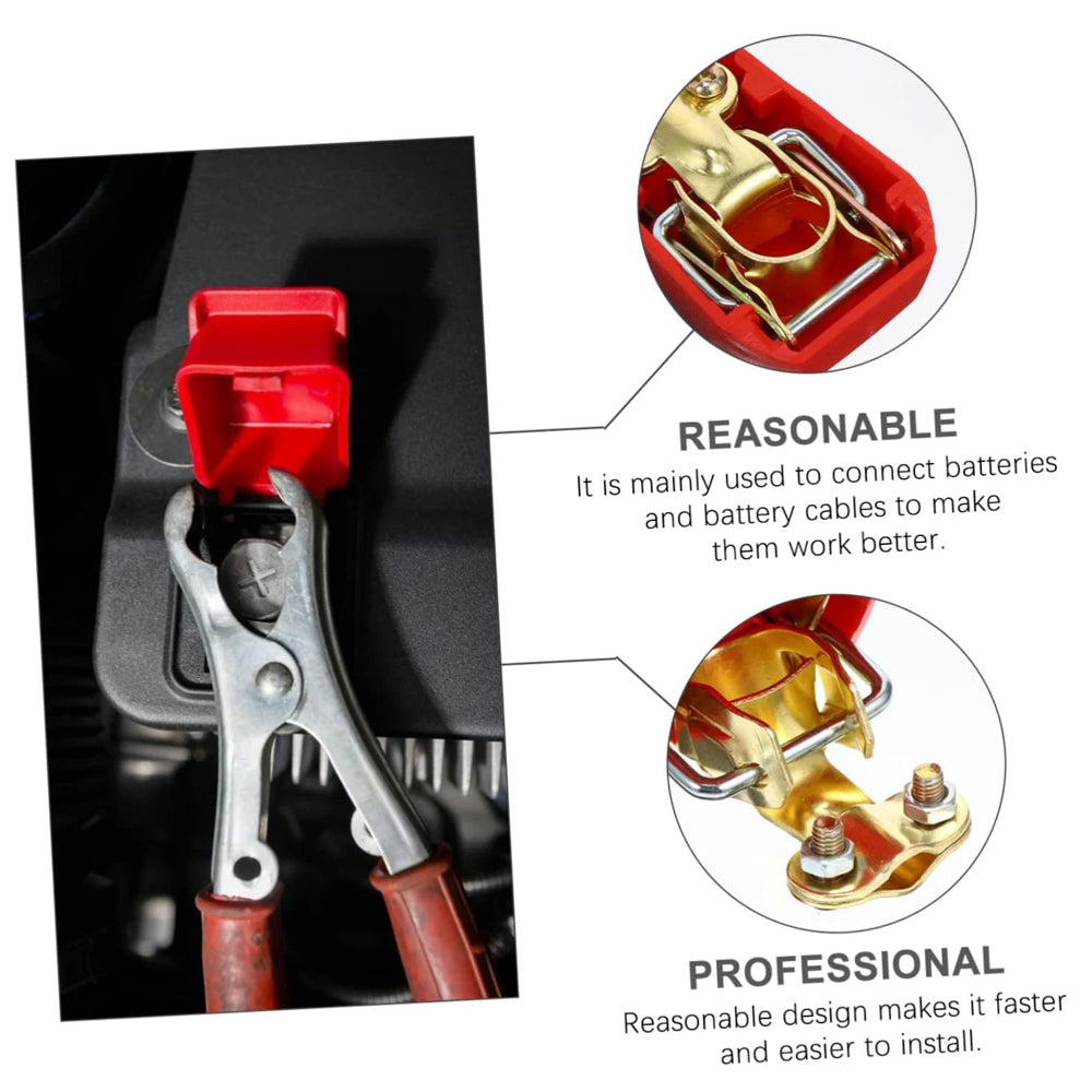 1 Pair Battery Terminal Connectors Quick Release Battery Clamps Top Post Clips