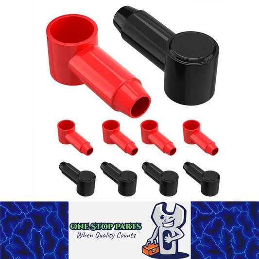 10 x Battery Terminal Cover Insulated Rubber Boot Fit 10AWG-4AWG Wire Stud