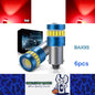 6pcs BAX9S Red 12V 19SMD Canbus Super Bright LED Bulbs BAX9S LED Globes