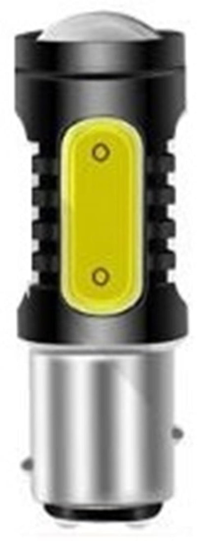 2 x BAY15D 12v White Stop/Tail Dual Brightness LED 5smd COB super Bright (2pcs)