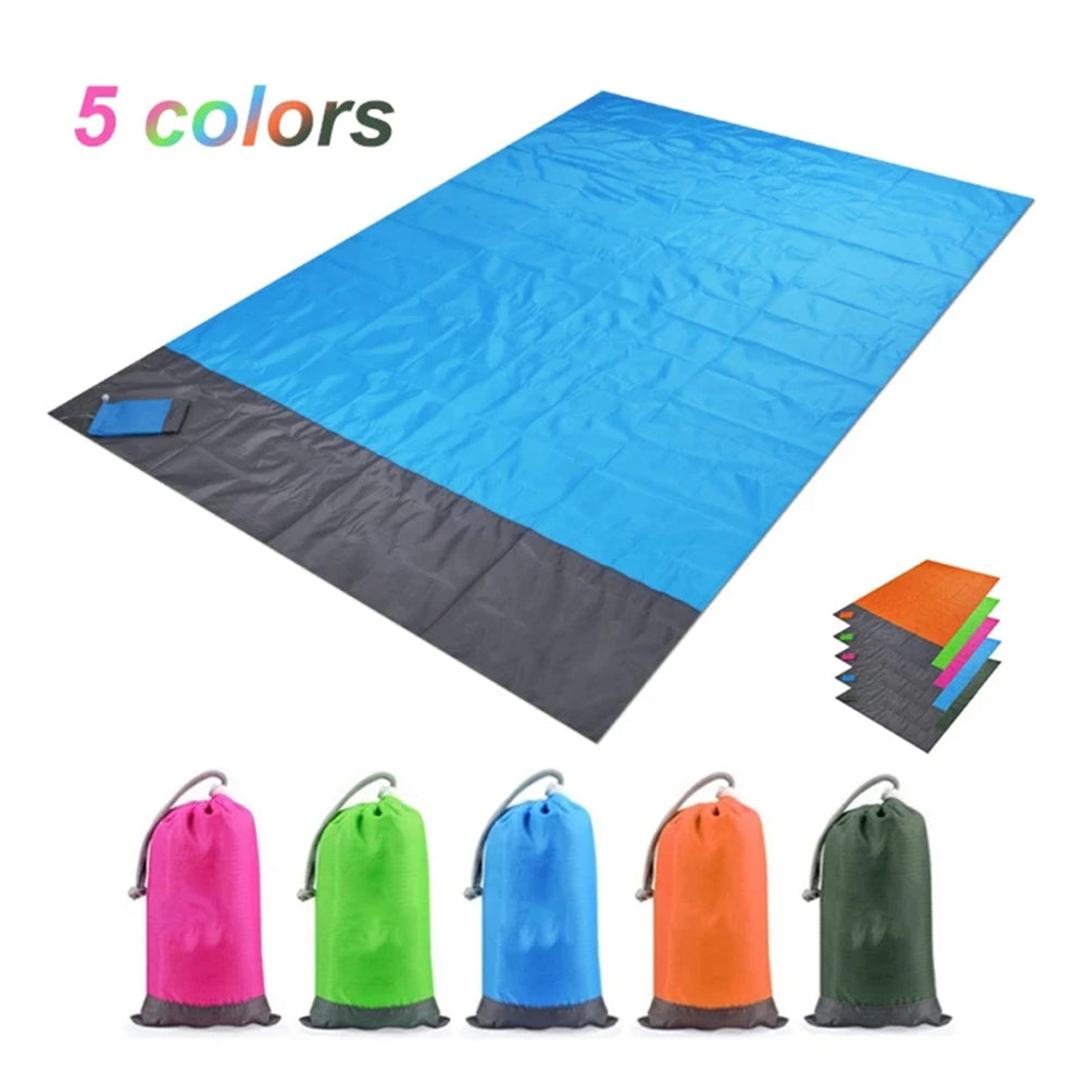 Pink 200x140CM Beach Blanket Camping Mat Blanket Waterproof Picnic Blanket