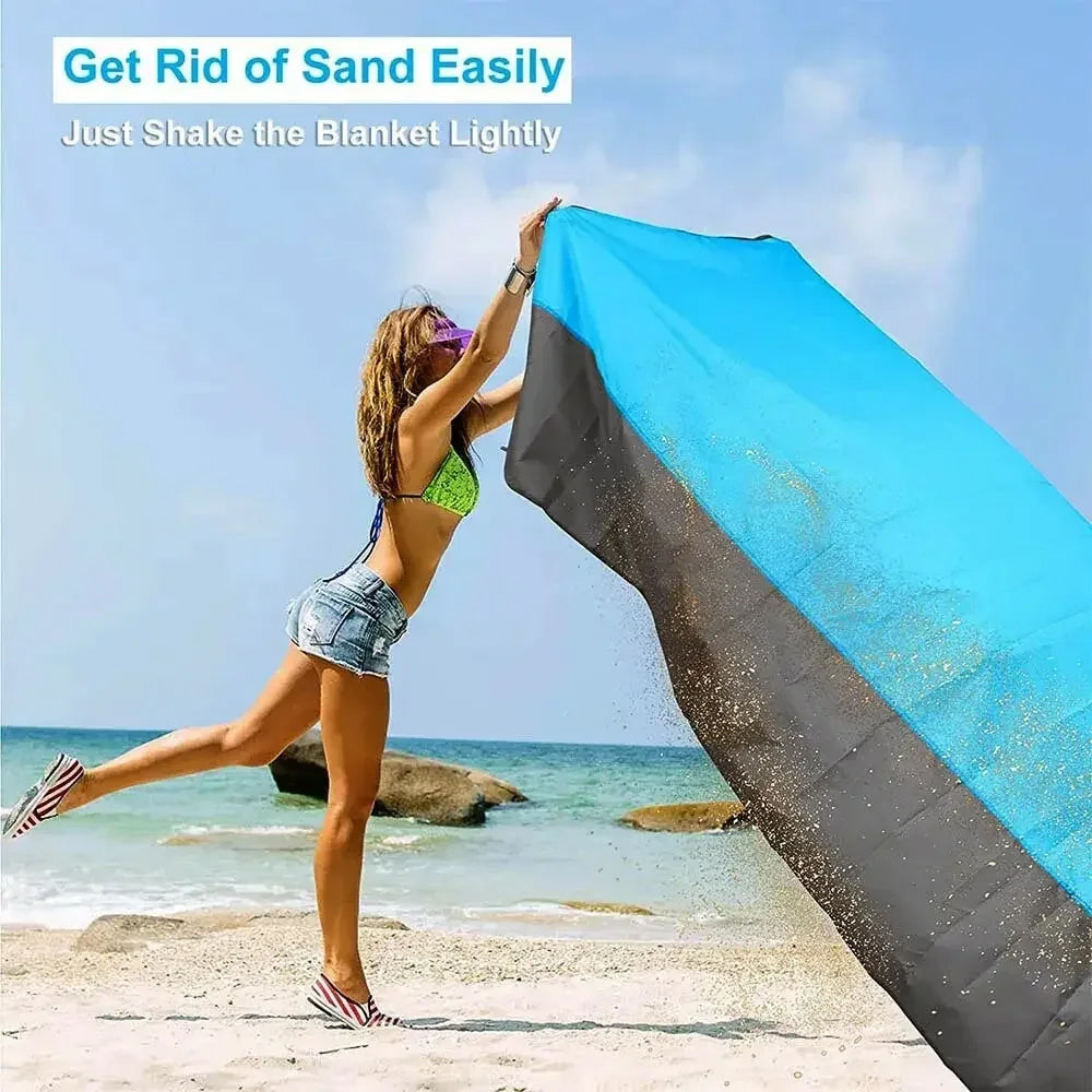 Pink 200x140CM Beach Blanket Camping Mat Blanket Waterproof Picnic Blanket