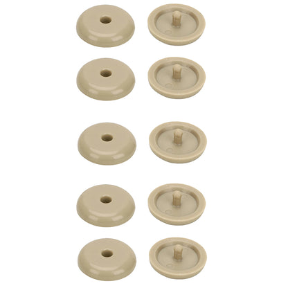 Beige Seatbelt Stopper Buckle Button Clip Automobile Seat Belt Limit Stop Clip