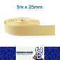 5m x 25mm Beige Nylon Webbing Strap Safety Belt Knapsack Bag Leash DIY Crafting