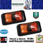 LED MARKER LIGHTS SIDE MARKER LAMP RED AMBER TRAILER TRUCK CARAVAN MULTI VOLT