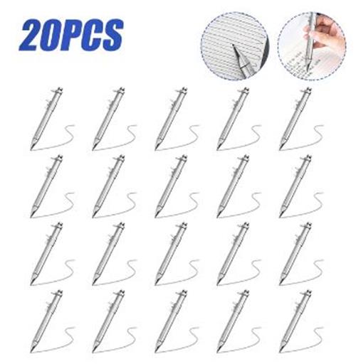 20 x Multifunction Gel Ink Pen Vernier Caliper Ball Pen Stationery (20pcs Black)