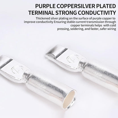 4 x 120A Black Anderson Socket Plug 2 Pin 120Amp Connector RV Truck Winch Marine