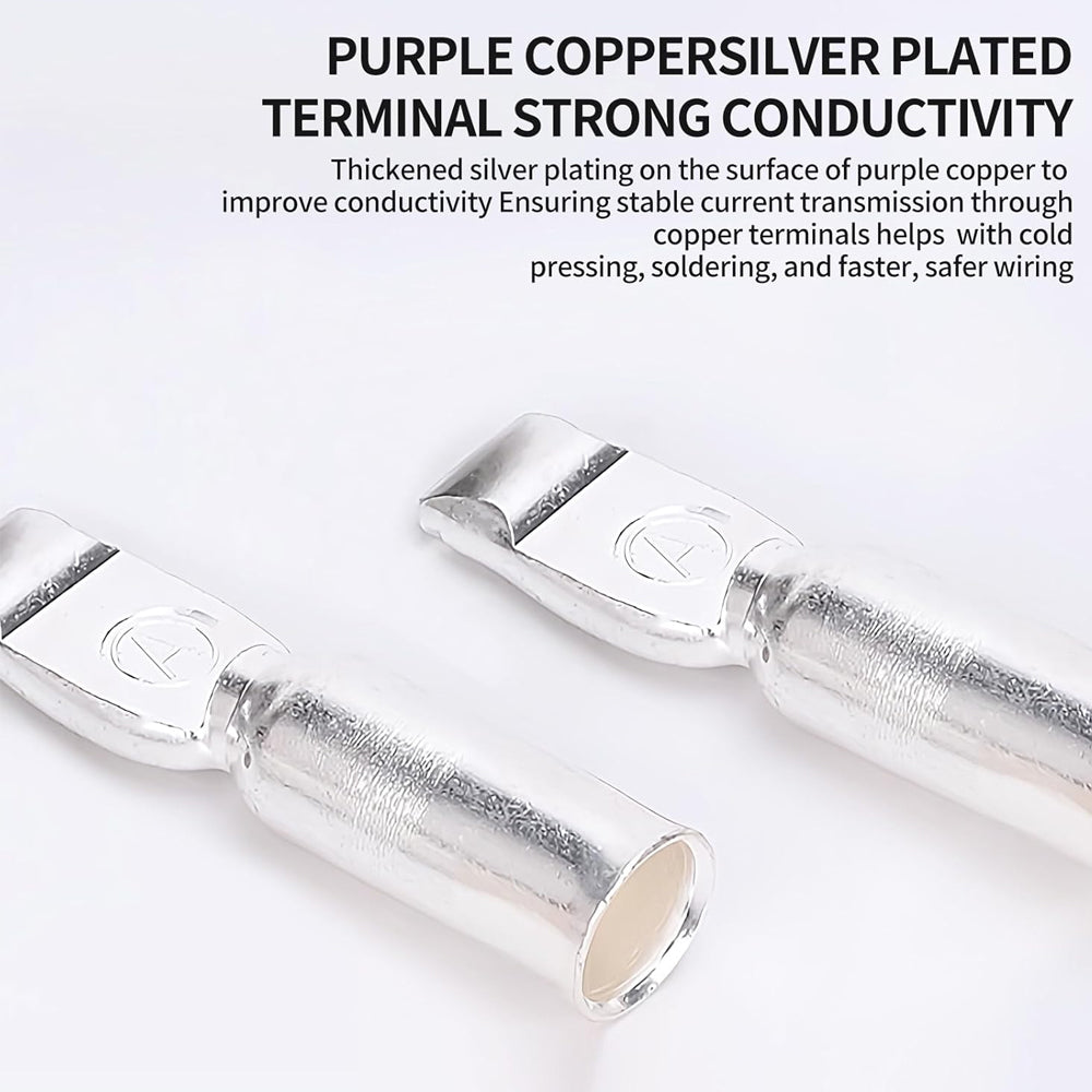 4 x 175A Black Anderson Socket Plug 2 Pin 175Amp Connector RV Truck Winch Marine