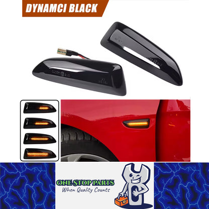 2 x Dynamic LED Side Marker Light Signal Lamp for Opel Astra K J Insignia Zafira