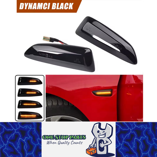 2 x Dynamic LED Side Marker Light Signal Lamp for Opel Astra K J Insignia Zafira