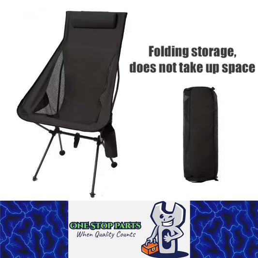 Portable Folding Camping Chair with Headrest Lightweight Tourist Fishing Chairs