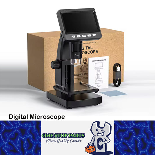 4.3 inch IPS 1000X Digital Microscope 1080P 8 LEDs Coin Microscope Magnifier