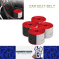 4x 3.6M Black/Red Strengthen Car Seat Belts Webbing Fabric Car Safety Seatbelts