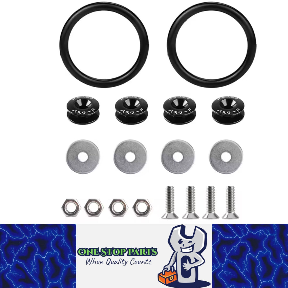 Universal Quick Release Fasteners Kit for Car Front Rear Bumper Hatch Cover