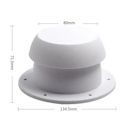 White RV Roof Vent Cap Air Exhaust Outlet Motorhome Exhaust Vent Ventilation Cap