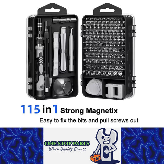 115 in 1 Screwdriver Set Magnetic Screw Bit Kit Multitool Repair Phone PC Tools
