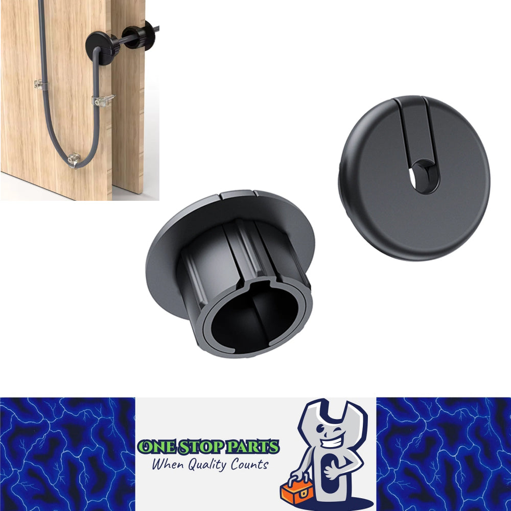 2x Black Starlink Cable Routing Grommet Starlink Cable Wall Pass Through Grommet