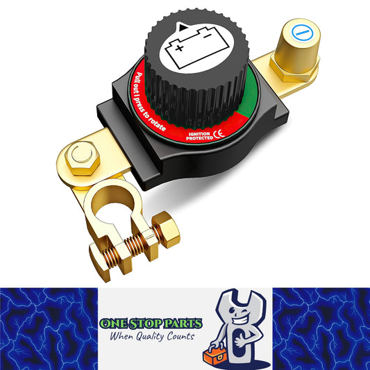 300A Car Battery Disconnect Switch 12V-48V Top Post Isolator for RV Truck Boat