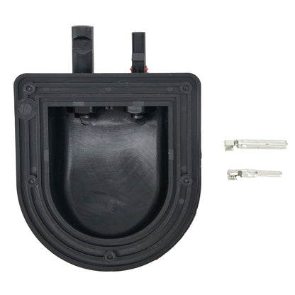 Black Waterproof Solar Panel Junction Box Ideal for Roof of Caravan (1pc)