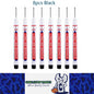 8 x 20mm Black Deep Hole Marker Pens 8pcs Black Long Tip Nib Markers (8pcs)